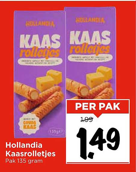 Hollandia Kaasrolletjes