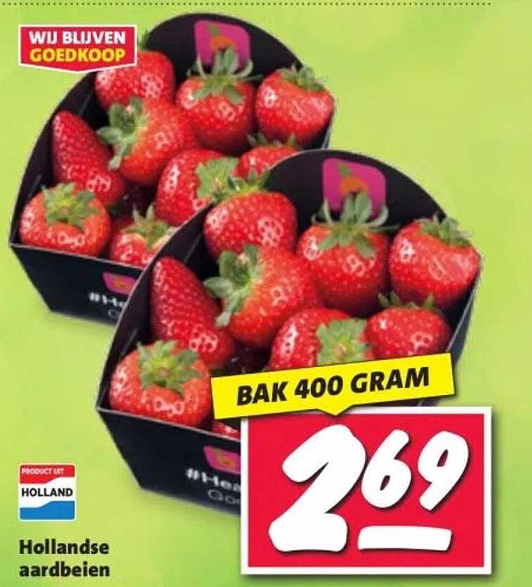 Hollandse aardbeien 400 gram
