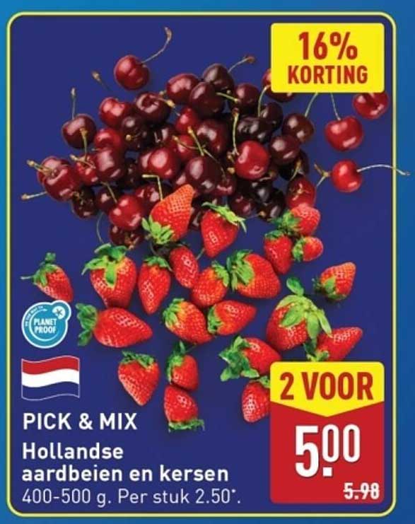 Hollandse aardbeien en kersen