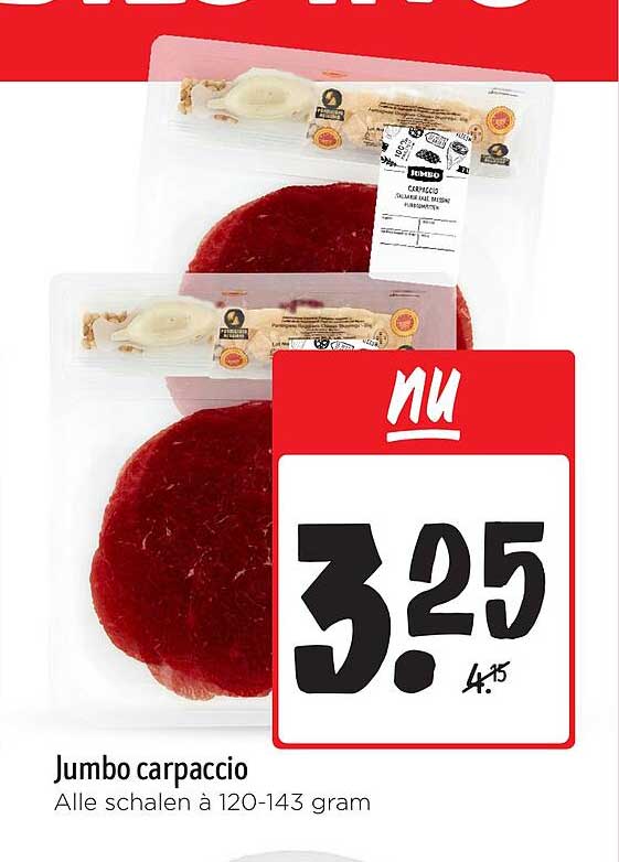 Jumbo carpaccio