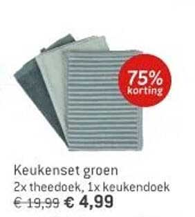 Keukenset groen