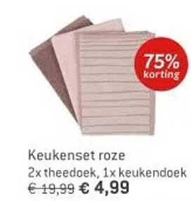 Keukenset roze