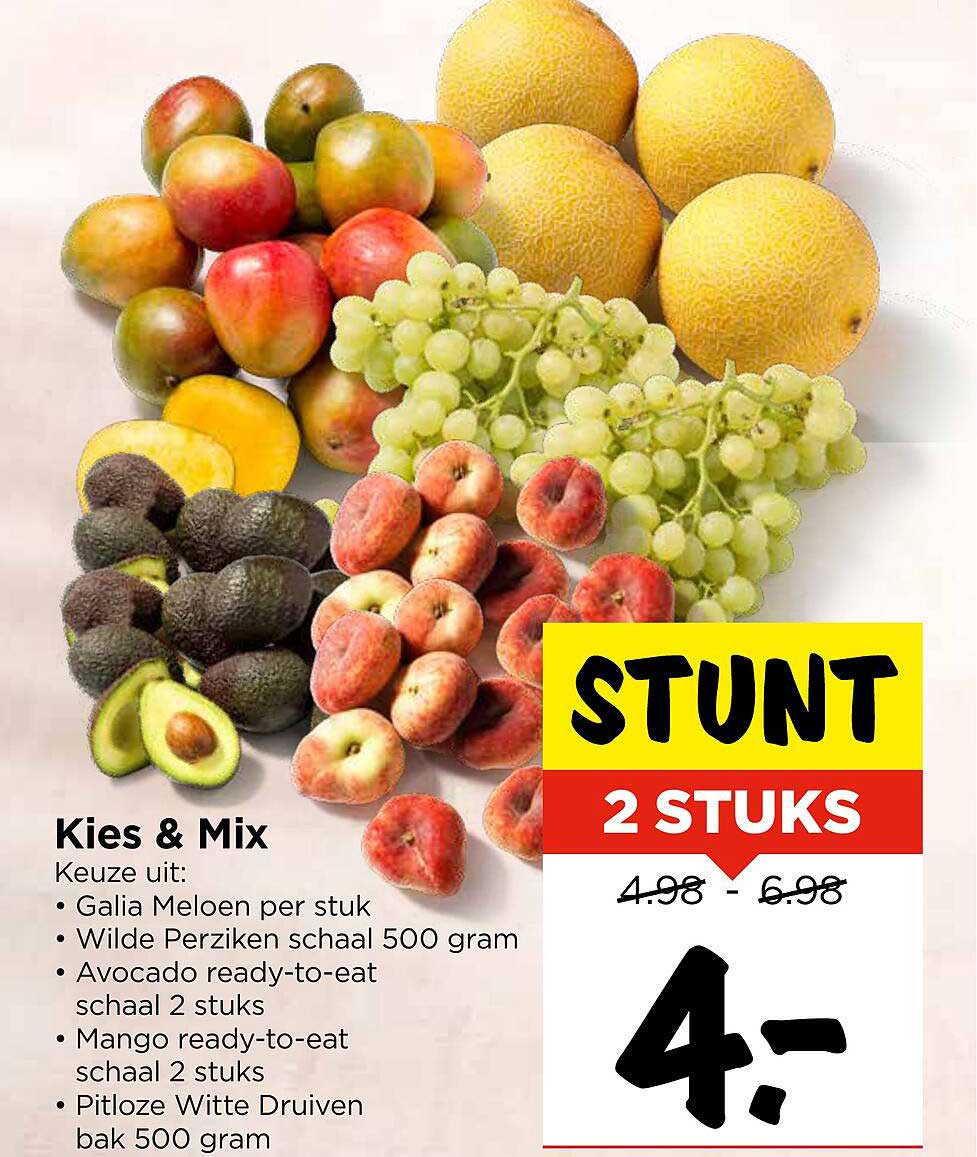 Kies & Mix: 2 stuks voor €4,-