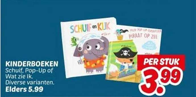 KINDERBOEKEN Schuif, Pop-Up of Wat zie Ik. Diverse varianten.