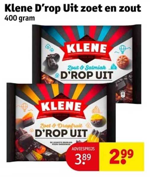 Klene D'rop Uit zoet en zout 400 gram