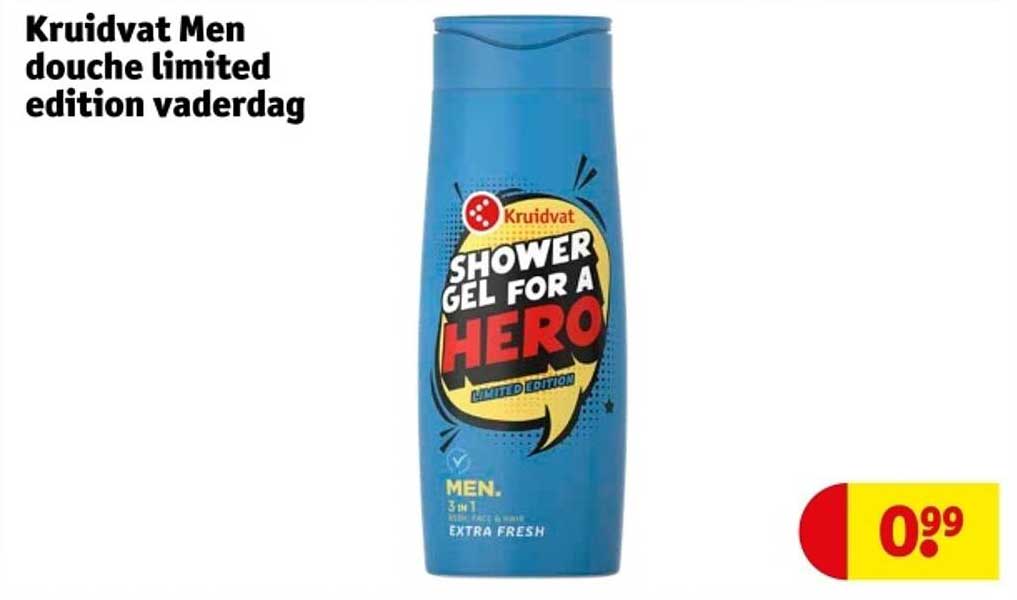 Kruidvat Men douche limited edition vaderdag
