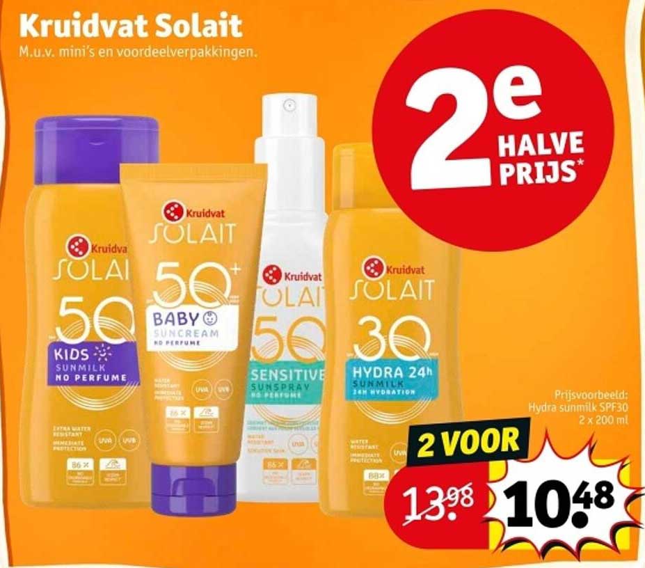 Kruidvat Solait 2e Halve Prijs