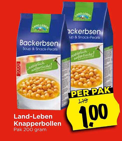 Land-Leben Knapperbollen Pak 200 gram