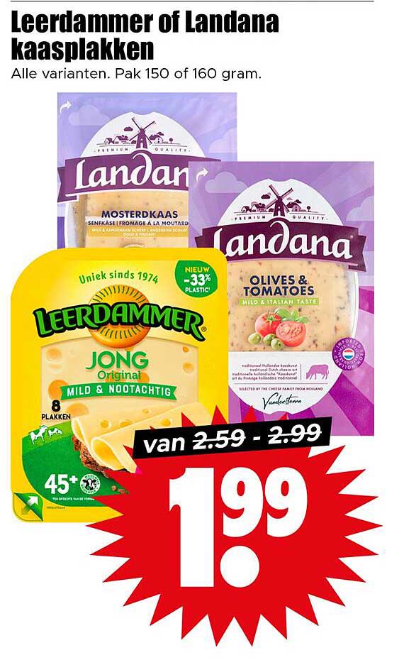 Leerdammer of Landana kaasplakken