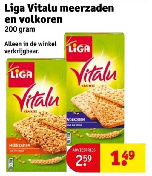 Liga Vitalu meerzaden en volkoren 200 gram