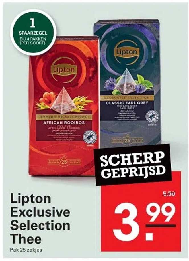 Lipton Exclusive Selection Thee Pak 25 zakjes