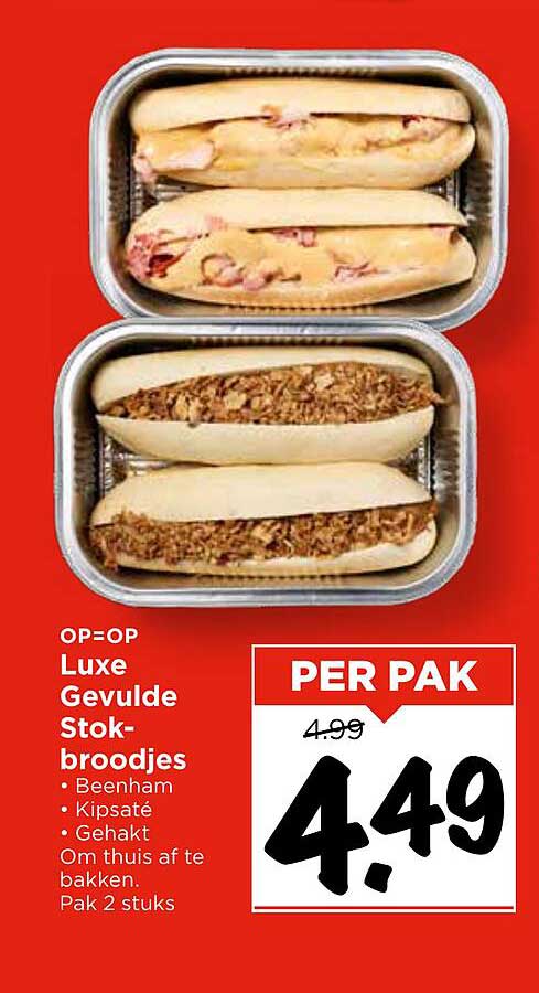 Luxe Gevulde Stokbroodjes