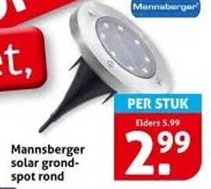 Mannsberger solar grondspot rond