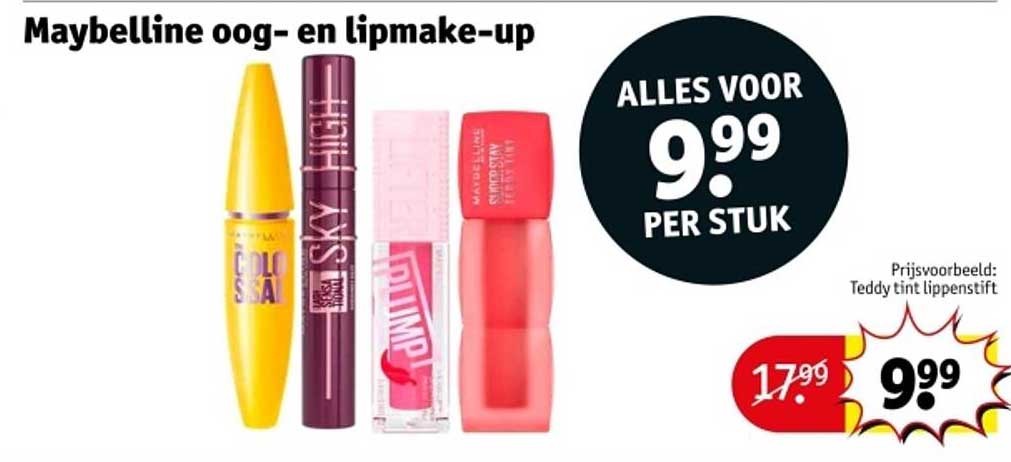 Maybelline oog- en lipmake-up