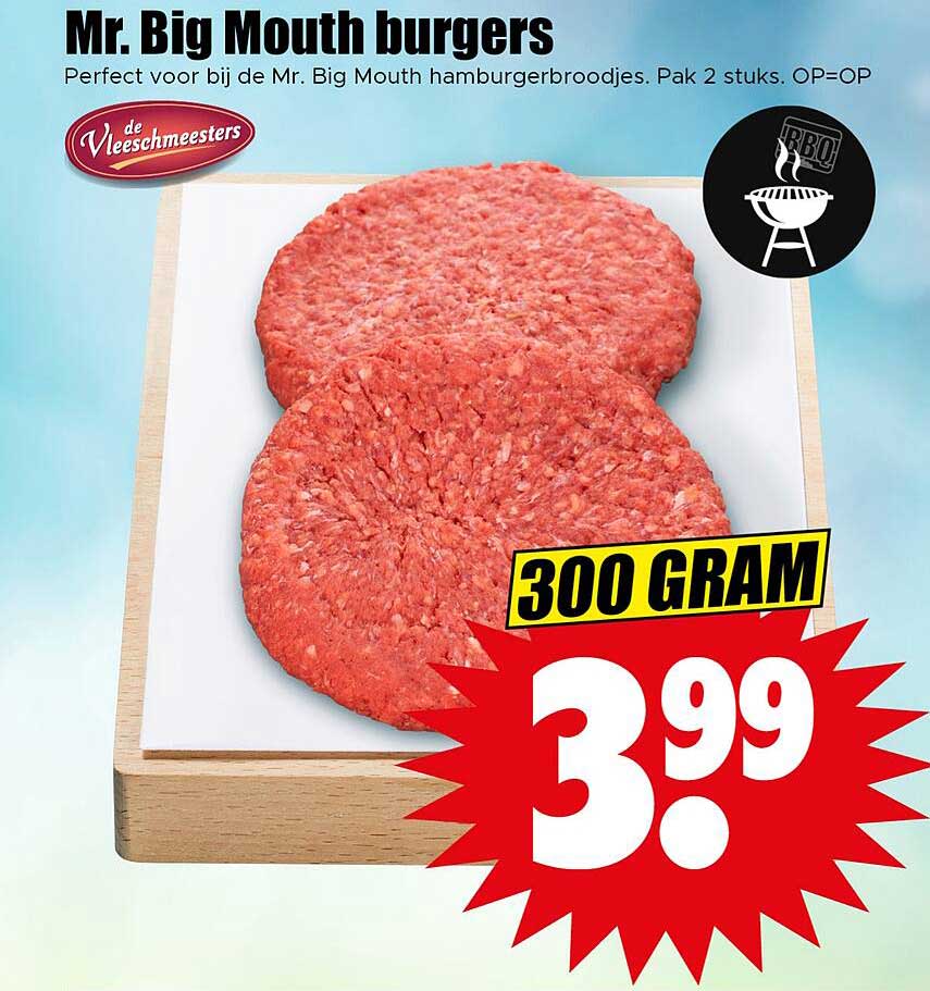 Mr. Big Mouth burgers