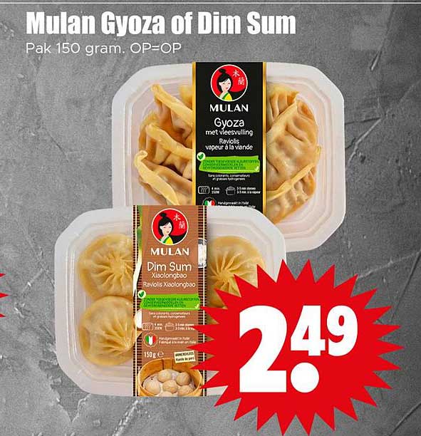 Mulan Gyoza of Dim Sum