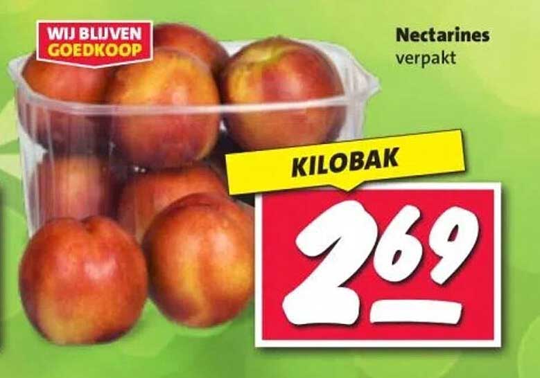 Nectarines verpakt