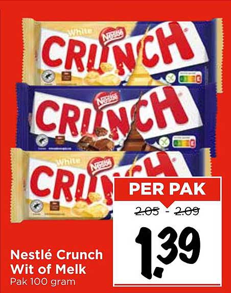 Nestlé Crunch Wit of Melk