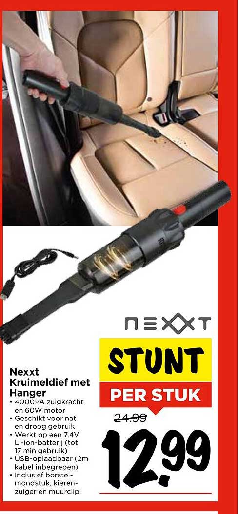 Nexxt Kruimeldief met Hanger