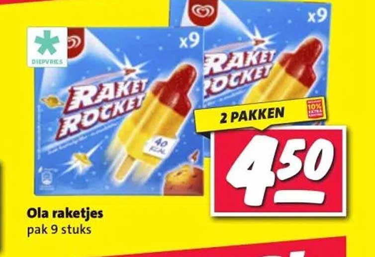 Ola raketjes pak 9 stuks