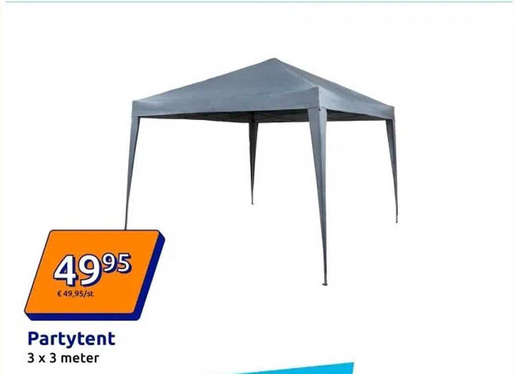 Partytent 3 x 3 meter