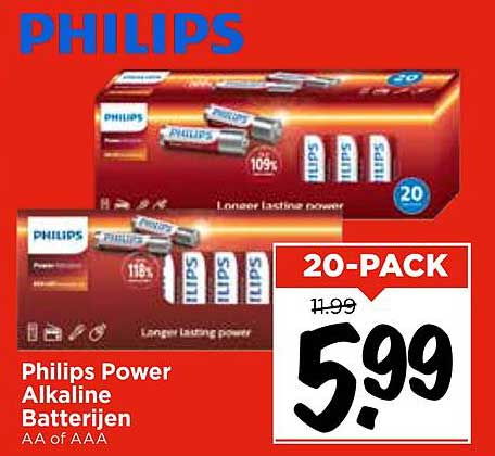 Philips Power Alkaline Batterijen