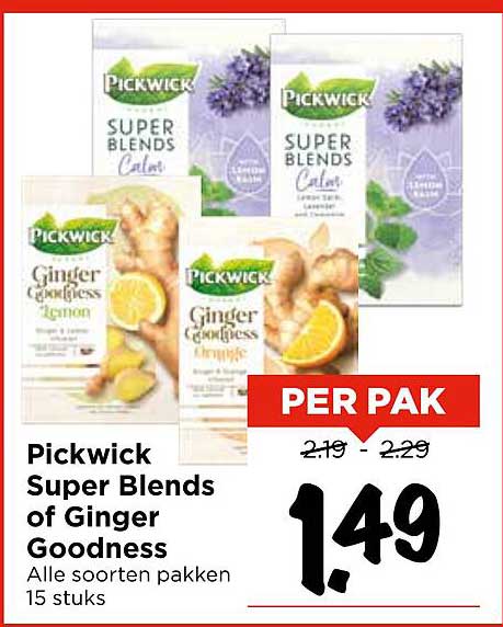 Pickwick Super Blends of Ginger Goodness