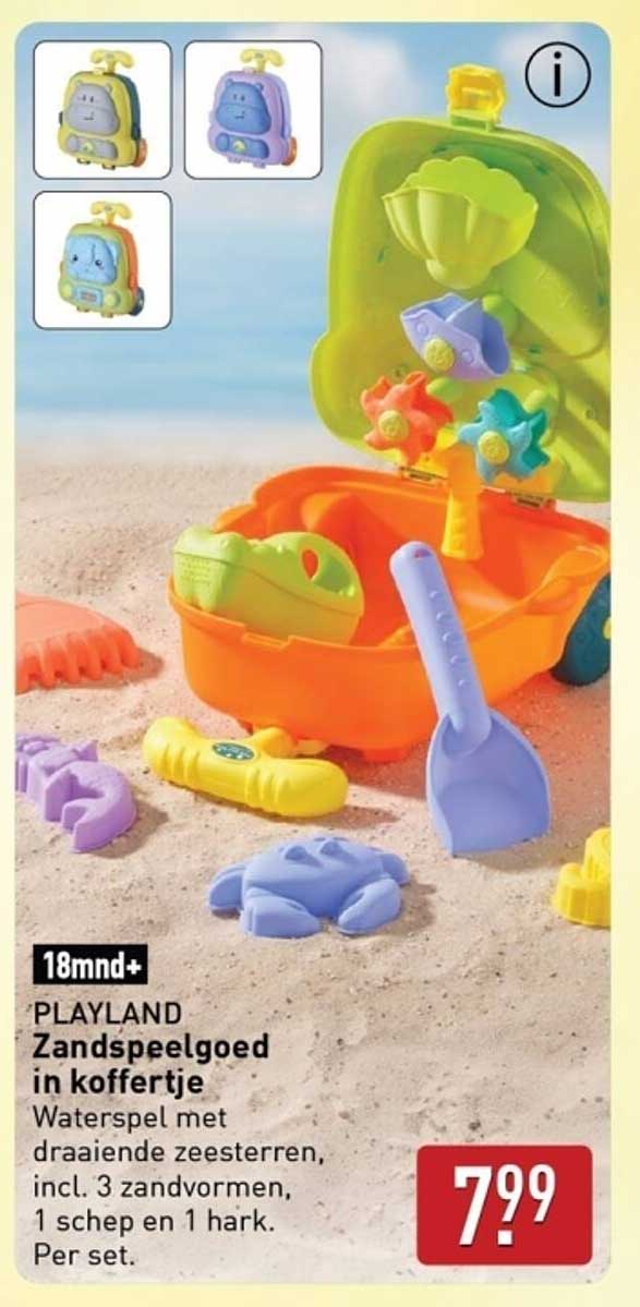 PLAYLAND Zandspeelgoed in koffertje