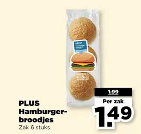 PLUS Hamburgerbroodjes