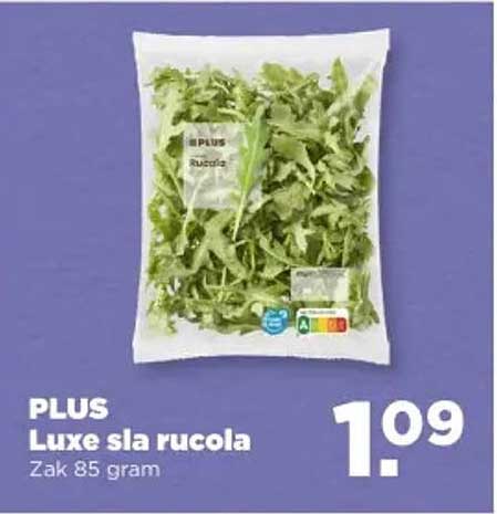 PLUS Luxe sla rucola Zak 85 gram