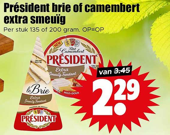 Président brie of camembert extra smeuïg