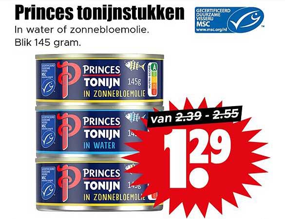Princes tonijnstukken