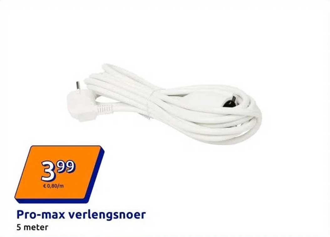 Pro-max verlengsnoer 5 meter