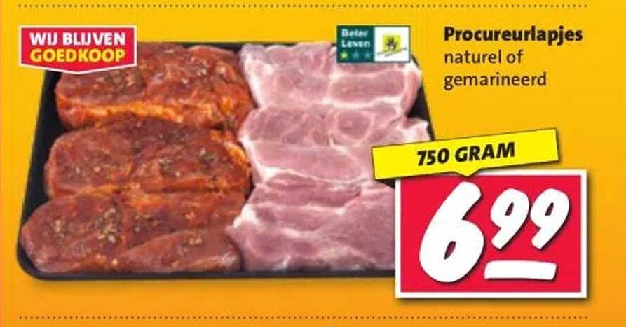 Procureurlapjes naturel of gemarineerd