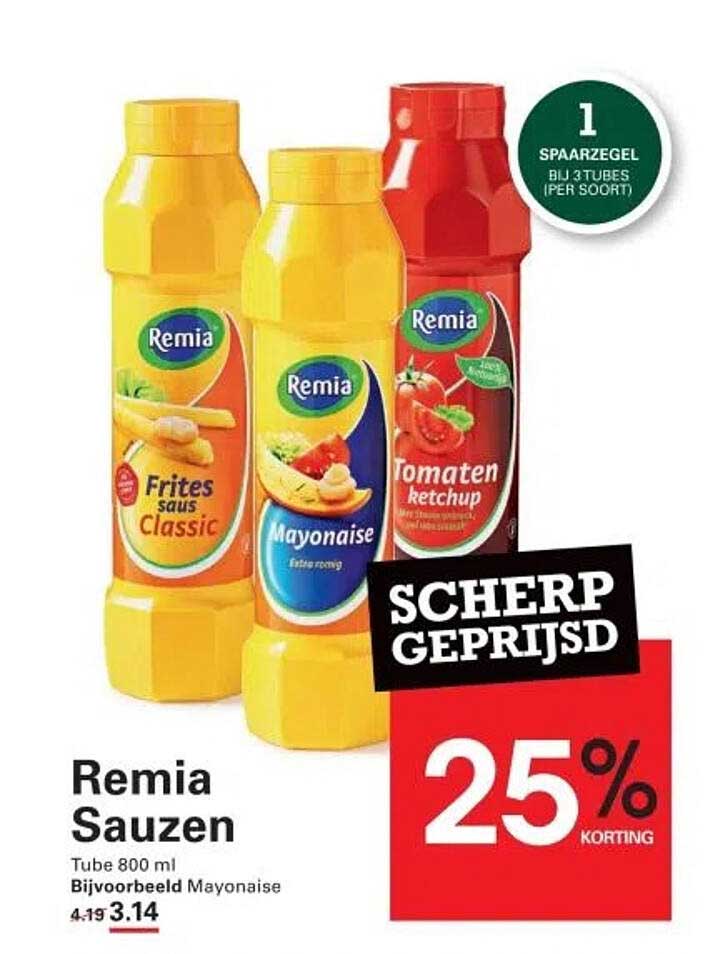 Remia Sauzen - Tube 800 ml