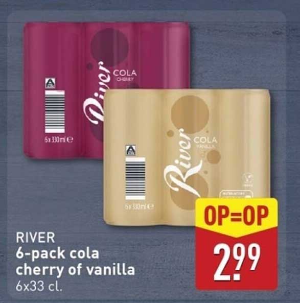 RIVER 6-pack cola cherry of vanilla