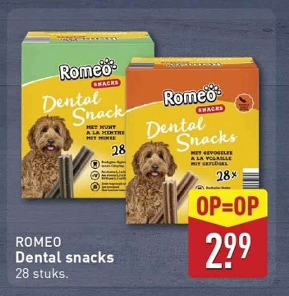Romeo Dental snacks