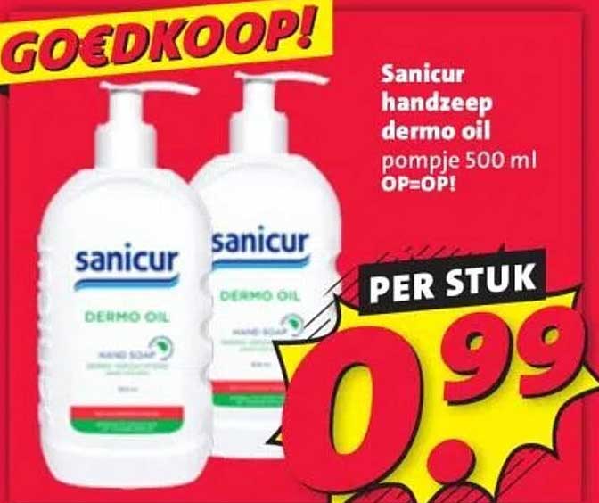 Sanicur handzeep dero oil pompje 500 ml