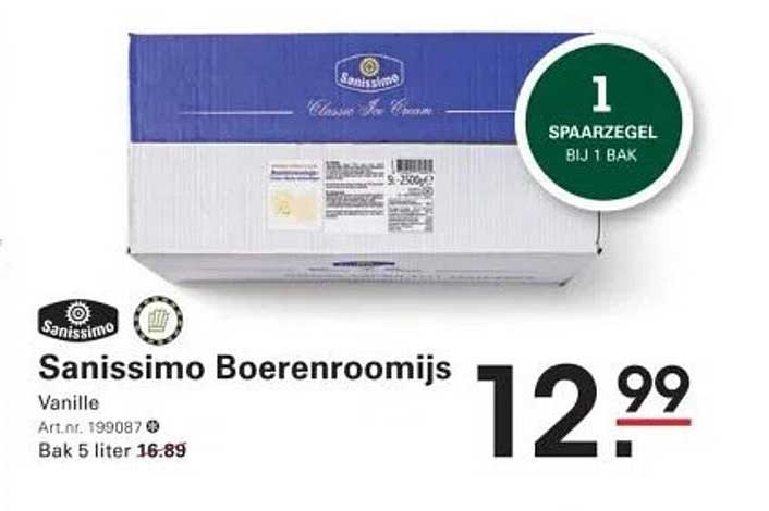 Sanissimo Boerenroomijs Vanille