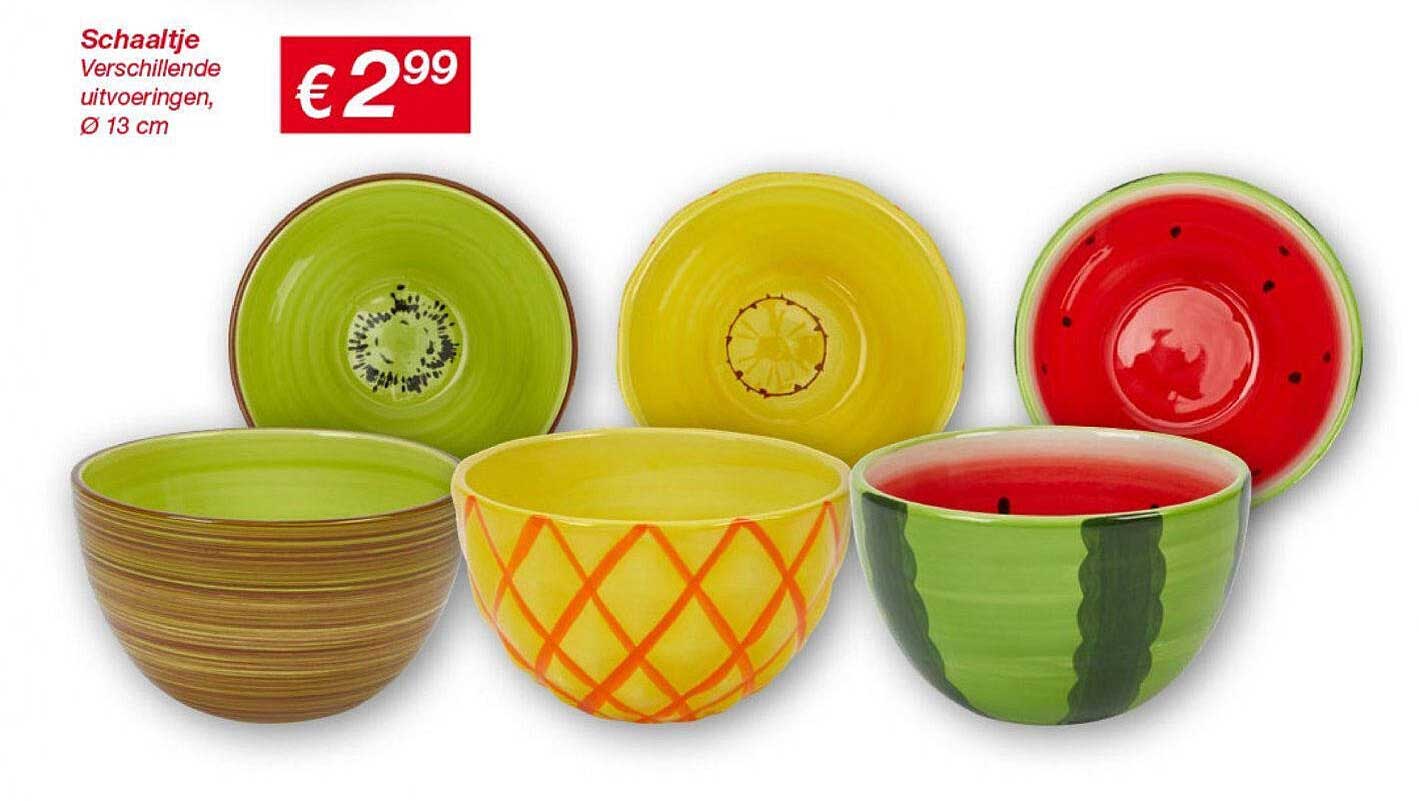 Schaaltje Verschillende uitvoeringen, Ø 13 cm