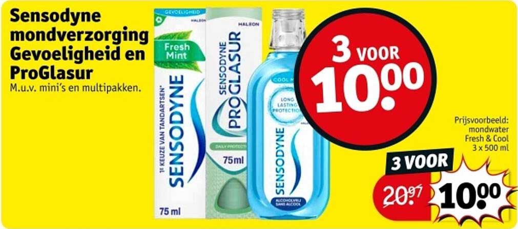 Sensodyne mondverzorging Gevoeligheid en ProGlasur