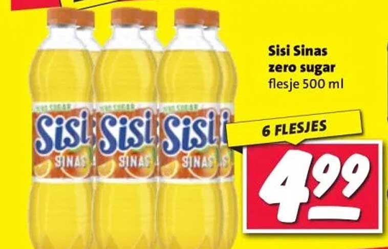 Sisi Sinas zero sugar flesje 500 ml