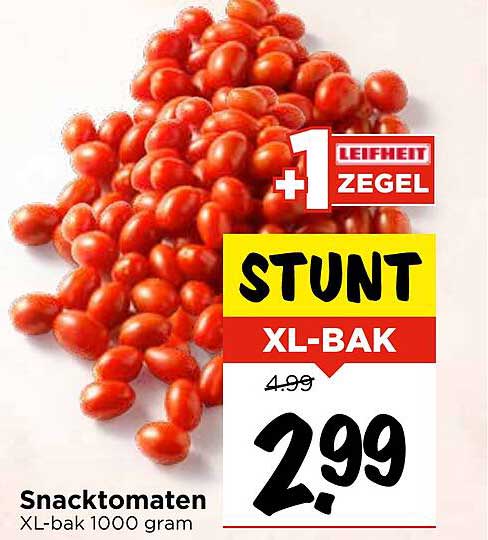 Snacktomaten XL-bak 1000 gram