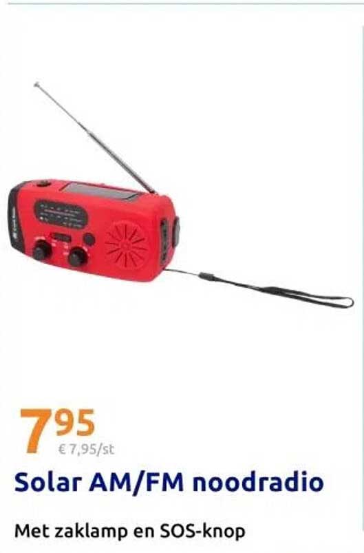 Solar AM/FM noodradio