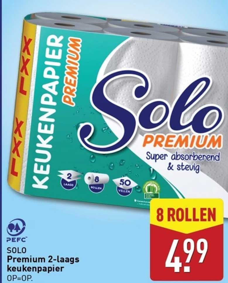SOLO Premium 2-laags keukenpapier