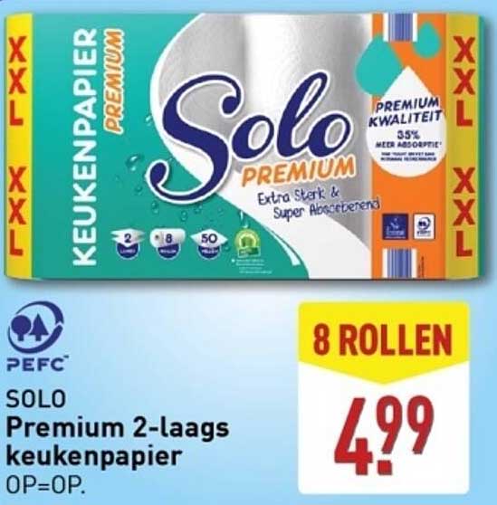 Solo Premium 2-laags keukenpapier