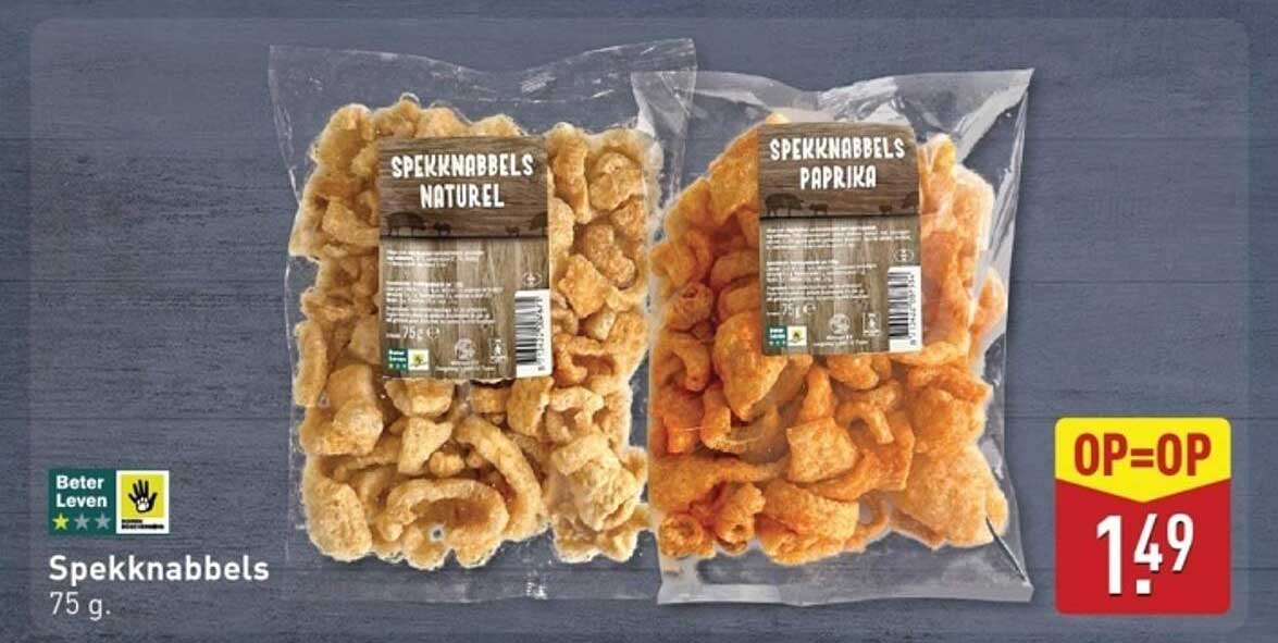 Spekknabbel Paprika en Naturel 75 g