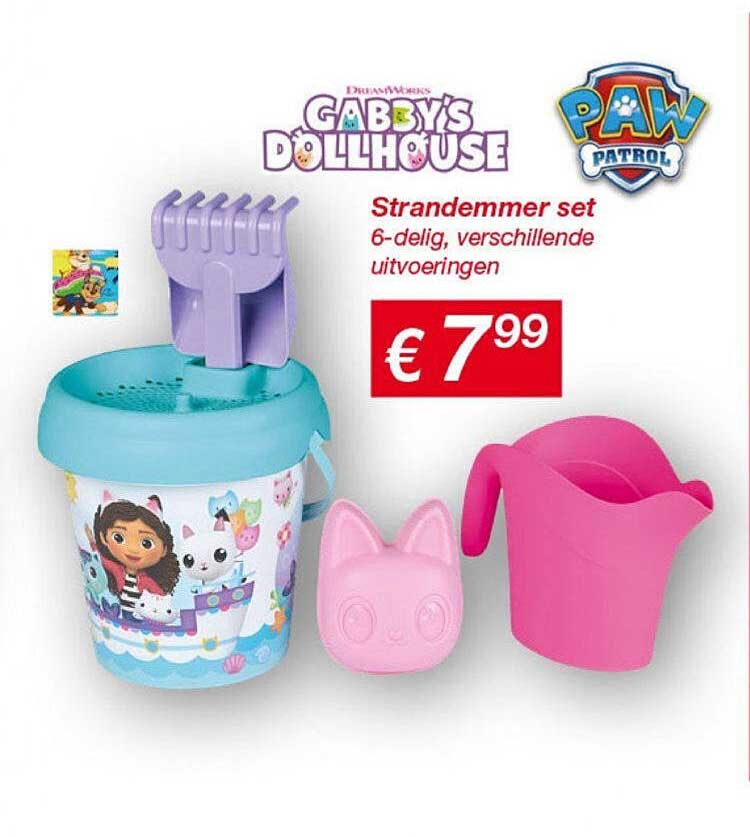 Strandemmer set 6-delig, verschillende uitvoeringen
