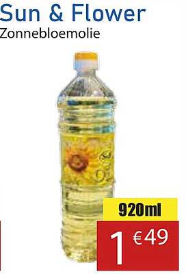 Sun & Flower Zonnebloemolie 920ml