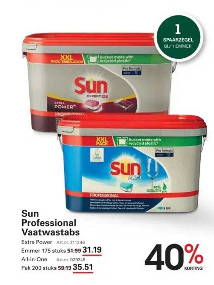 Sun Professional Vaatwastabs